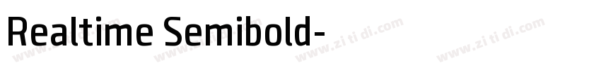 Realtime Semibold字体转换